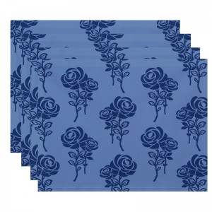 One Allium Way Grovetown Floral Print Placemat OAWY3569